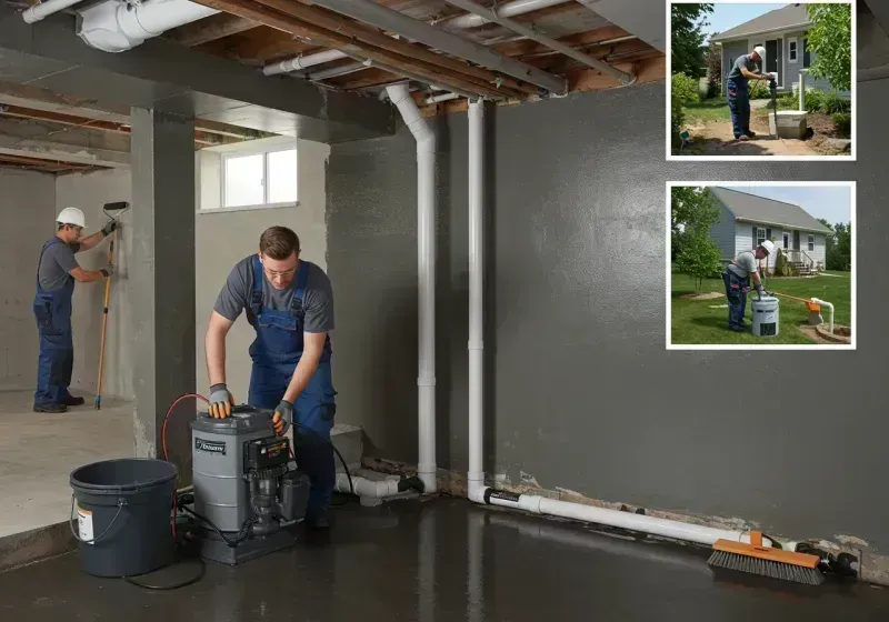 Basement Waterproofing and Flood Prevention process in Bridgeport, IL